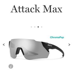 SMITH optics attack max matte black platinum
